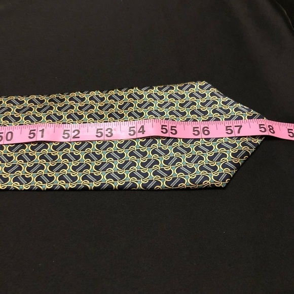 Vintage Cromley & Finch of London. 100% Handmade Silk Tie. Abstract Link Design - Picture 6 of 9
